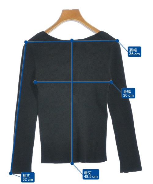 JUSGLITTY（ジャスグリッティ）ニット・セーター 黒 サイズ:2(M位) レディース/2200678806111