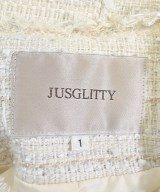 JUSGLITTY（ジャスグリッティ）ノーカラージャケット ベージュ サイズ:1(S位) レディース/2200672791031