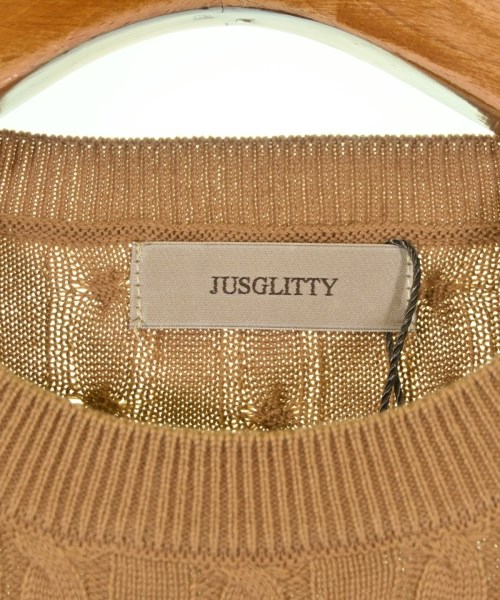 JUSGLITTY（ジャスグリッティ）ニット・セーター 茶 サイズ:2(M位) レディース/2200672791079