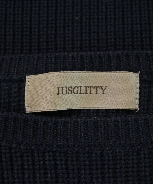 JUSGLITTY（ジャスグリッティ）ニット・セーター 紺 サイズ:2(M位) レディース/2200692669013