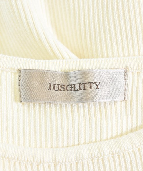 JUSGLITTY（ジャスグリッティ）ニット・セーター 白 サイズ:F レディース/2200697906045
