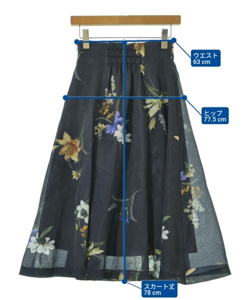 JUSGLITTY（ジャスグリッティ）ロング・マキシ丈スカート 紺 サイズ:0(XS位) レディース/2200645889208