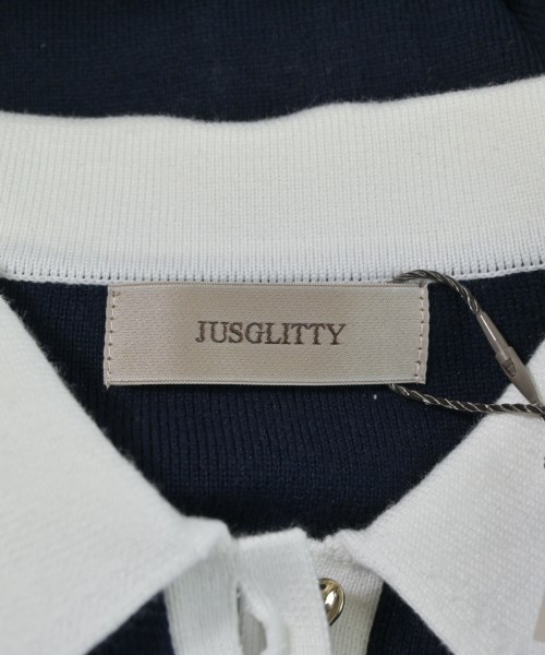 JUSGLITTY（ジャスグリッティ）ニット・セーター 紺 サイズ:40(M位) レディース/2200650311022