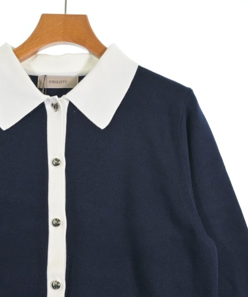 JUSGLITTY（ジャスグリッティ）ニット・セーター 紺 サイズ:40(M位) レディース/2200650311022