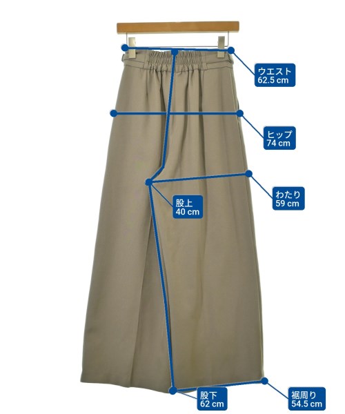 JUSGLITTY（ジャスグリッティ）スラックス ベージュ サイズ:1(S位) レディース/2200649869039