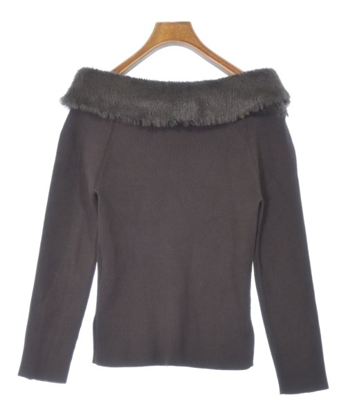 JUSGLITTY（ジャスグリッティ）ニット・セーター 茶 サイズ:2(M位) レディース/2200654763070