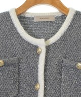 JUSGLITTY（ジャスグリッティ）ノーカラージャケット グレー サイズ:2(M位) レディース/2200658736049