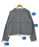 JUSGLITTY（ジャスグリッティ）ノーカラージャケット グレー サイズ:2(M位) レディース/2200658736049