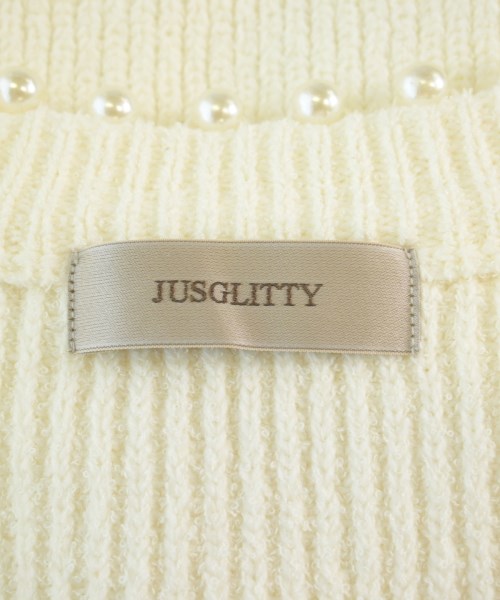 JUSGLITTY（ジャスグリッティ）カーディガン 白 サイズ:2(M位) レディース/2200710450050