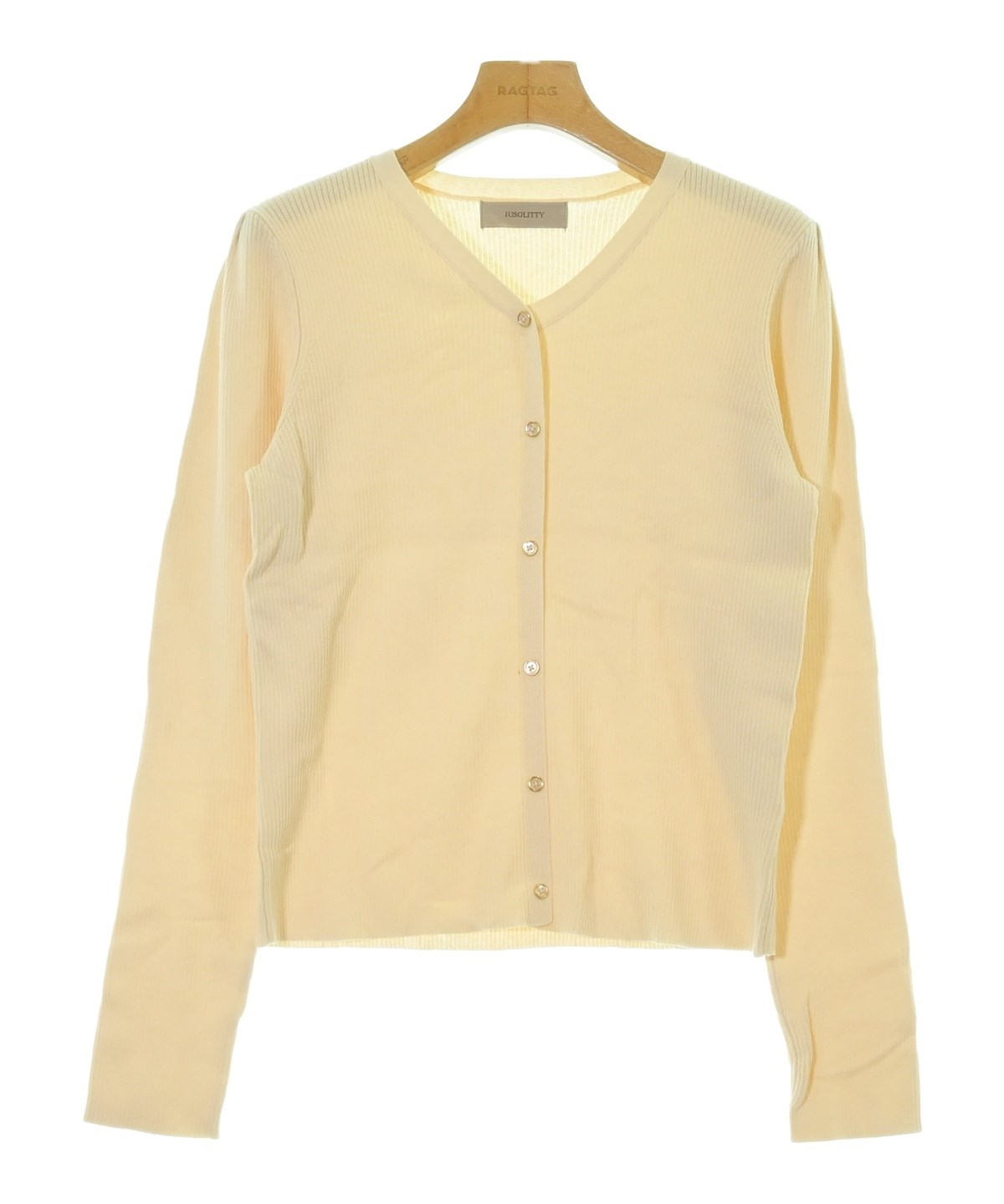 JUSGLITTY（ジャスグリッティ）カーディガン 白 サイズ:2(M位