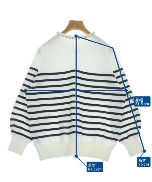 JUSGLITTY（ジャスグリッティ）ニット・セーター 白 サイズ:2(M位) レディース/2200639940137