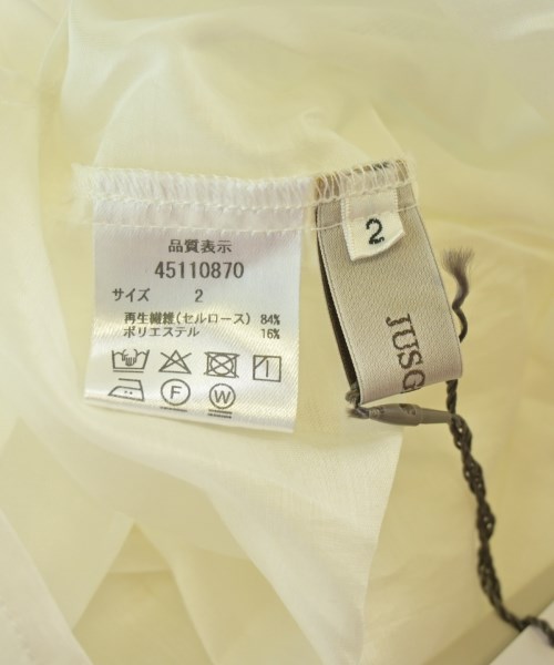 JUSGLITTY（ジャスグリッティ）ブラウス 白 サイズ:2(M位) レディース/2200644981088