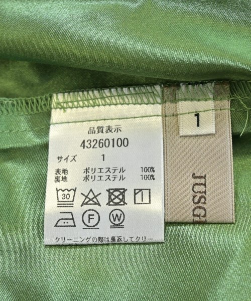 JUSGLITTY（ジャスグリッティ）ワンピース 緑 サイズ:1(S位) レディース/2200645482119