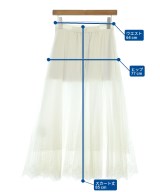 JUSGLITTY（ジャスグリッティ）ロング・マキシ丈スカート 白 サイズ:1(S位) レディース/2200653402024