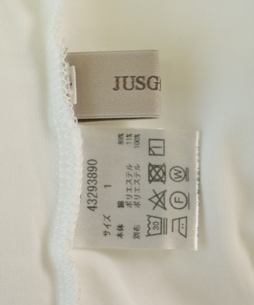 JUSGLITTY（ジャスグリッティ）Tシャツ・カットソー 白 サイズ:1(S位) レディース/2200647198148