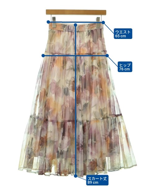 JUSGLITTY（ジャスグリッティ）ロング・マキシ丈スカート グレー サイズ:1(S位) レディース/2200649058068