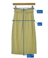 JUSGLITTY（ジャスグリッティ）ロング・マキシ丈スカート 黄 サイズ:0(XS位) レディース/2200700276103