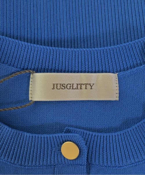 JUSGLITTY（ジャスグリッティ）カーディガン 青 サイズ:2(M位) レディース/2200700276165