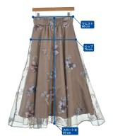 JUSGLITTY（ジャスグリッティ）ロング・マキシ丈スカート 茶 サイズ:2(M位) レディース/2200704732025