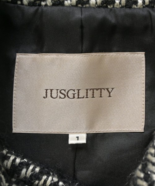 JUSGLITTY（ジャスグリッティ）チェスターコート 黒 サイズ:1(S位) レディース/2200706918014