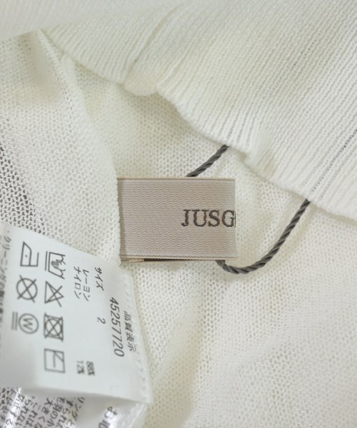 JUSGLITTY（ジャスグリッティ）カーディガン 白 サイズ:2(M位) レディース/2200662123279