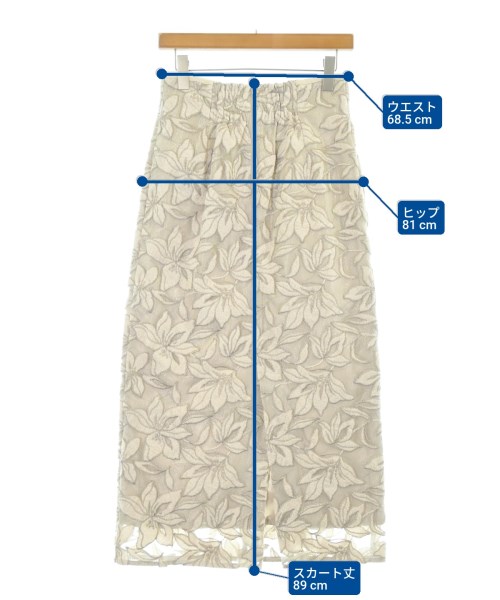 JUSGLITTY（ジャスグリッティ）ロング・マキシ丈スカート グレー サイズ:2(M位) レディース/2200661462102