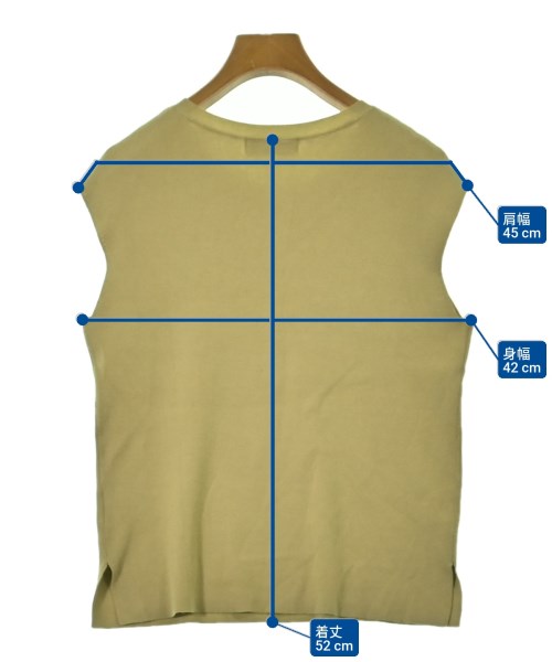 JUSGLITTY（ジャスグリッティ）ニット・セーター 黄 サイズ:2(M位) レディース/2200661044025