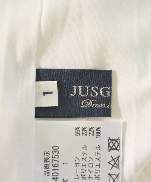 JUSGLITTY（ジャスグリッティ）ひざ丈スカート 白 サイズ:1(S位) レディース/2200661831014