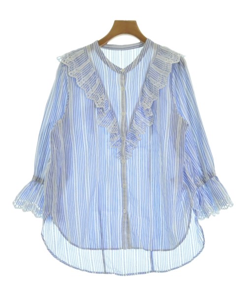 JUSGLITTY(ジャスグリッティ)カジュアルシャツ 青 サイズ:2(M位)/2200664525064