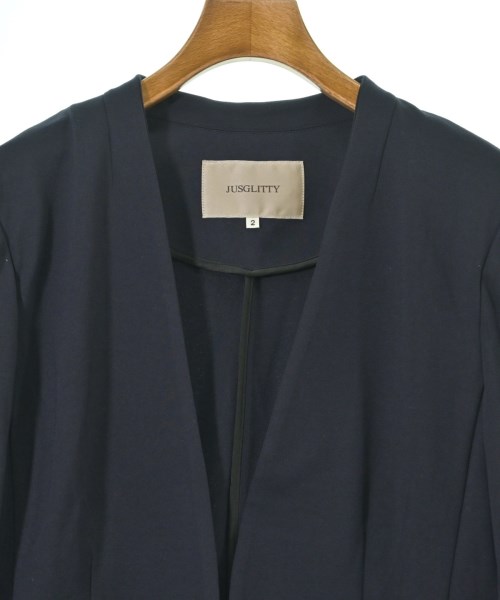 JUSGLITTY（ジャスグリッティ）ノーカラージャケット 黒 サイズ:2(M位) レディース/2200666009128