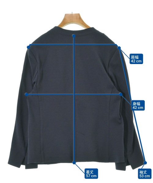 JUSGLITTY（ジャスグリッティ）ノーカラージャケット 黒 サイズ:2(M位) レディース/2200666009128