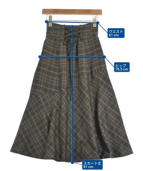 JUSGLITTY（ジャスグリッティ）ロング・マキシ丈スカート 茶 サイズ:0(XS位) レディース/2200667746022