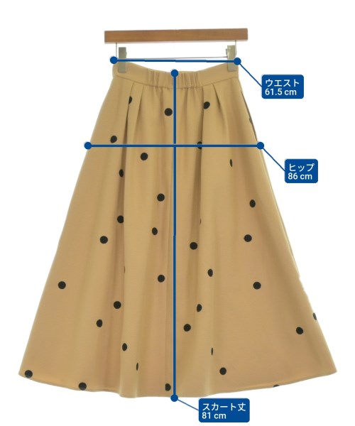 JUSGLITTY（ジャスグリッティ）ロング・マキシ丈スカート ベージュ サイズ:0(XS位) レディース/2200666934093