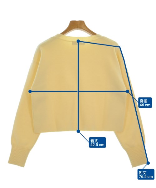 JUSGLITTY（ジャスグリッティ）ニット・セーター 黄 サイズ:2(M位) レディース/2200666934246