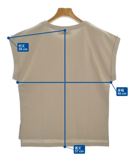 JUSGLITTY（ジャスグリッティ）ノースリーブ ベージュ サイズ:2(M位) レディース/2200666934352