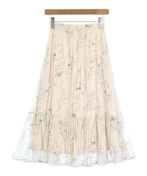 JUSGLITTY(ジャスグリッティ)ロング・マキシ丈スカート 白 サイズ:0(XS位)/2200669107029