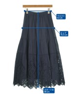 JUSGLITTY（ジャスグリッティ）ロング・マキシ丈スカート 紺 サイズ:1(S位) レディース/2200729051033