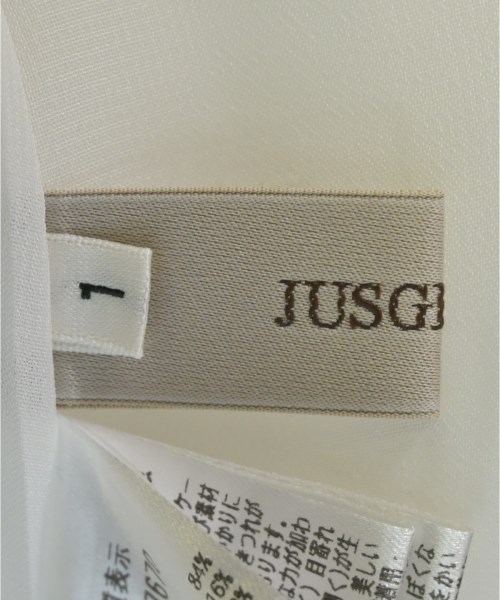 JUSGLITTY（ジャスグリッティ）ブラウス 白 サイズ:1(S位) レディース/2200729051088