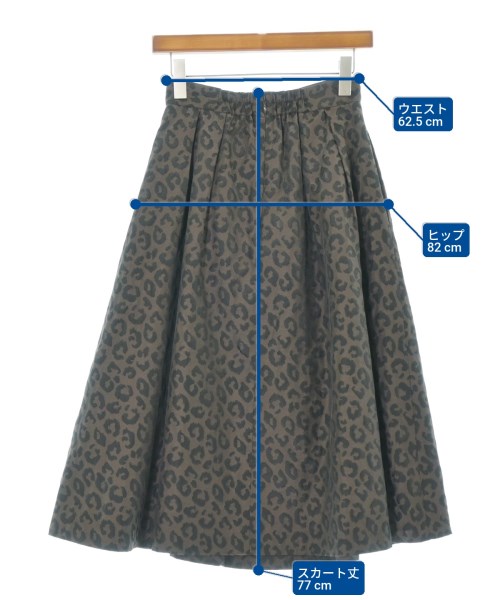JUSGLITTY（ジャスグリッティ）ロング・マキシ丈スカート 茶 サイズ:0(XS位) レディース/2200675147040