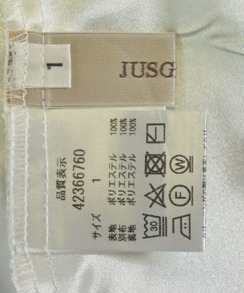 JUSGLITTY（ジャスグリッティ）ワンピース 白 サイズ:1(S位) レディース/2200678909041