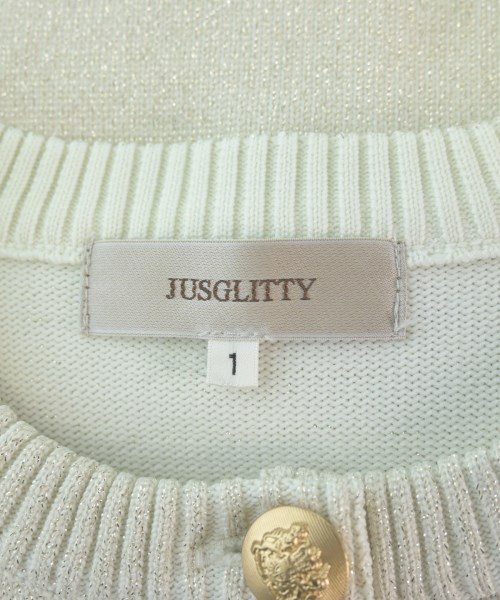 JUSGLITTY（ジャスグリッティ）カーディガン 白 サイズ:1(S位) レディース/2200681003040