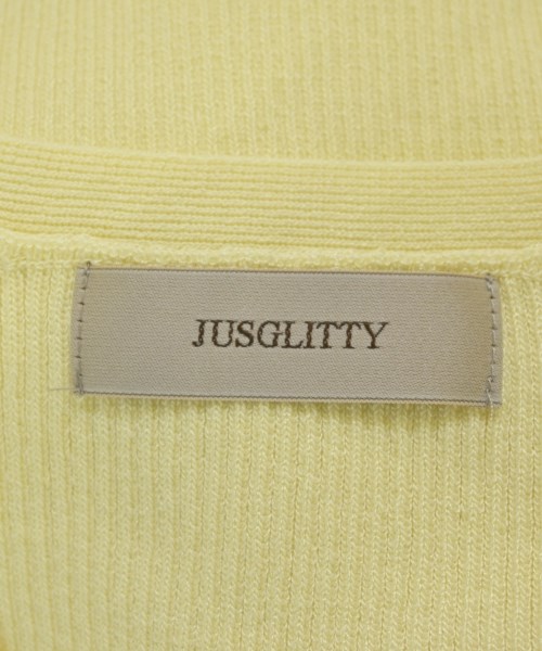 JUSGLITTY（ジャスグリッティ）カーディガン 黄 サイズ:2(M位) レディース/2200686070078