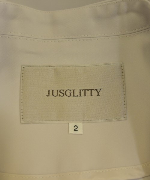 JUSGLITTY（ジャスグリッティ）ノーカラージャケット ベージュ サイズ:2(M位) レディース/2200687591015