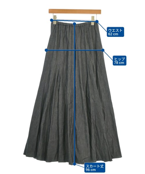 MUNICH（ミューニック）ロング・マキシ丈スカート グレー サイズ:S レディース/2200673660039