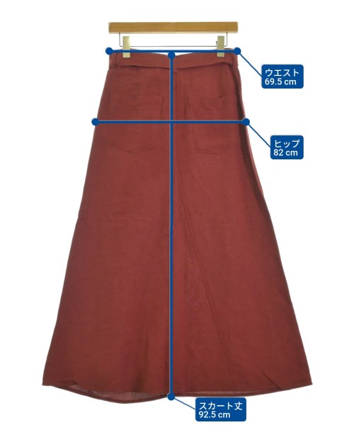 MUNICH（ミューニック）ロング・マキシ丈スカート 赤 サイズ:S レディース/2200676110074