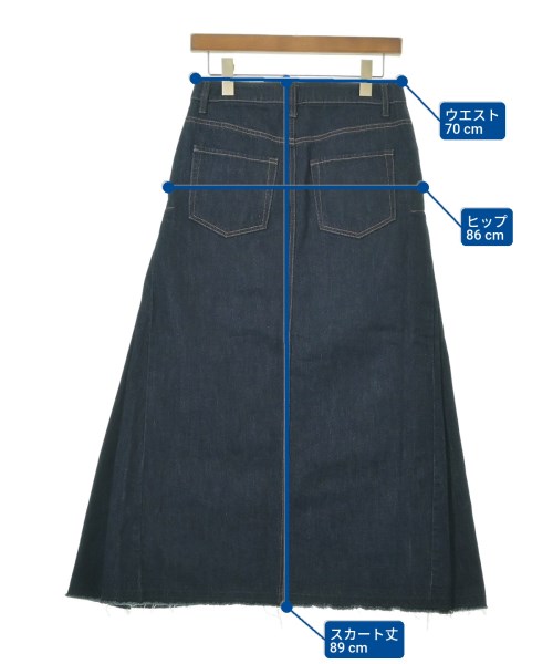 MUNICH（ミューニック）ロング・マキシ丈スカート 紺 サイズ:S レディース/2200641807022