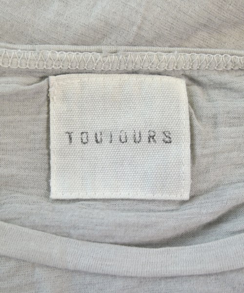 TOUJOURS（トゥジュー）Tシャツ・カットソー グレー サイズ:F レディース/2200630977071
