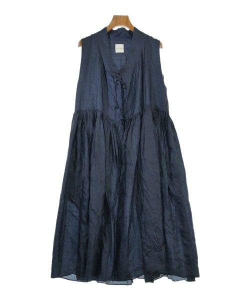 TOUJOURS(トゥジュー)ワンピース 紺 サイズ:F/2200656933013