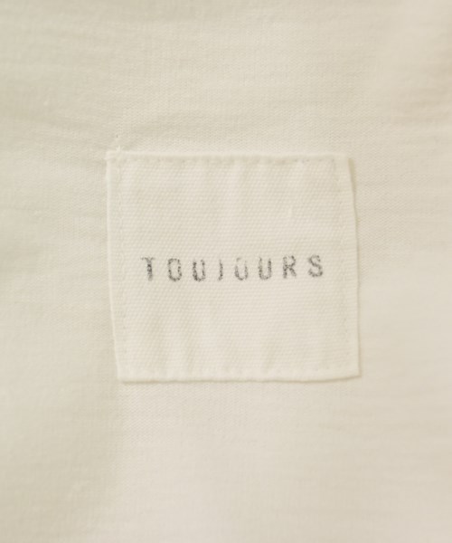 TOUJOURS（トゥジュー）Tシャツ・カットソー 白 サイズ:F メンズ/2200730436096