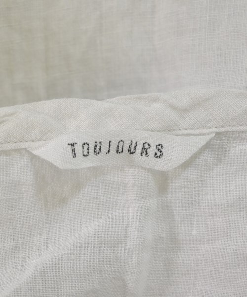 TOUJOURS（トゥジュー）ベスト 白 サイズ:F レディース/2200693339069